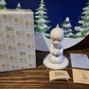 Vtg 1989 Precious Moments Figurine Thinking Of You Is What I Really Like To Do